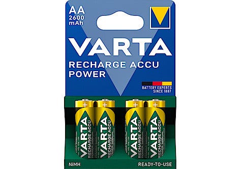 VARTA Power ladbart batteri AA/HR6, 2600 mAh