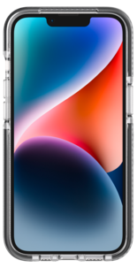 Suojakuori iPhone 14, grafiitinharmaa, Tech21 Evo Crystal