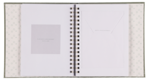 Vauvakirja, taskut, 42 sivua