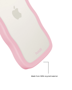 Holdit Wavy Case iPhone 16e, 15, 14, 13 mobilskal