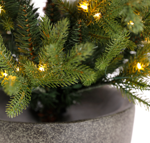 Pieni joulukuusi 90 cm, paristokäyttöiset mikro-LED-valot