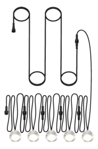 Deltaco Smart Home WiFi decklight RGB 5-pack för utbyggnad