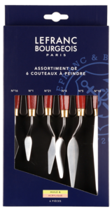 Maalaus- ja palettiveitset Lefranc & Bourgeois, 6 kpl