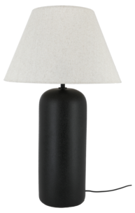 Valfrid stor bordlampe keramikk svart, 66,5 cm, Northlight