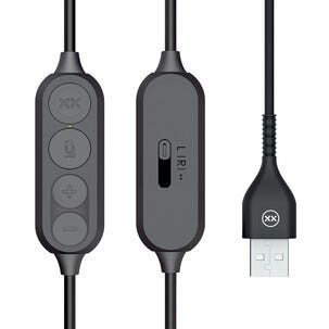 Mixx H1u headset med mikrofon for datamaskin, USB-A, svart