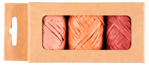 Gavebånd raffia 5 meter, 3-pakning