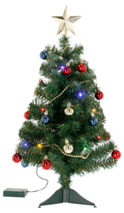 Juletre i bordutgave med RGB-lys, 60 cm