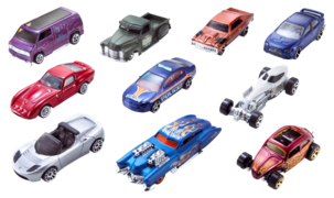 Hot Wheels bilar 10-pack, från 3 år