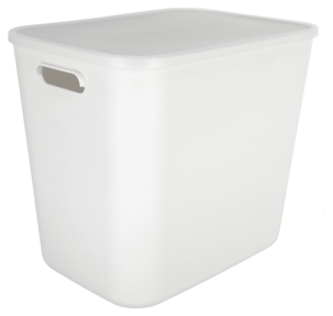 Severity Säilytyslaatikko muovia valkoinen kanneton