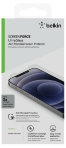 Skärmskydd för iPhone 12 Pro Max Belkin ScreenForce UltraGlass Anti-Microbial