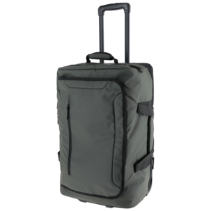 Duffelbag koffert med hjul, utvidbar, grønn