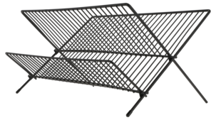 Oppvaskstativ i metall, sammenleggbart 48 cm