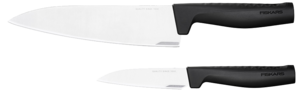 Fiskars Hard Edge kokkekniv og skrellekniv, 2-pakning