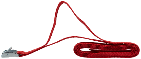 Kiinnityshihna kantosilmukka 18 mm x 1,5 m punainen, 2 kpl