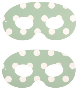 Partymaske, prikkete, 10-pakning