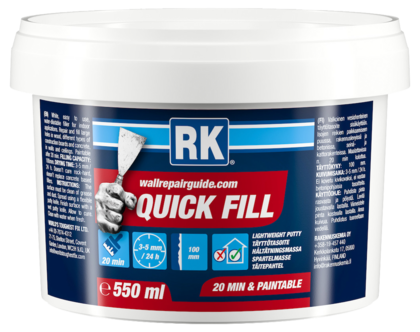 RK Quick Fill innendørs hurtigsparkel, 550 ml