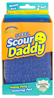 Scrub Daddy rengöringssvamp Scour Daddy Steel, 2-pack