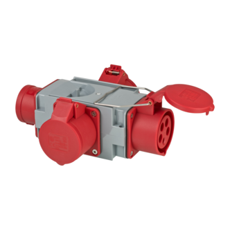 Brennenstuhl 3-veis grenuttak CEE 400V/16A, utendørs