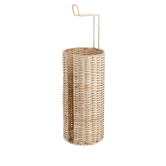 Toalettpappershållare golvstående rotting, 50 cm