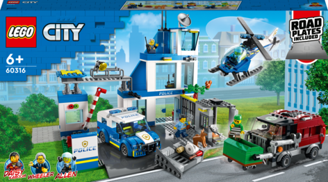 LEGO City Polisstation 60316, från 6 år