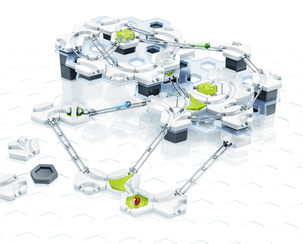 GraviTrax Starter-Set med over 100 deler, fra 8 år.