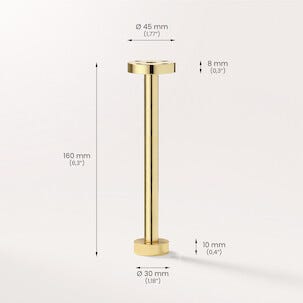 PrettyPegs møbelben Clas 160-mm, 1-pakning