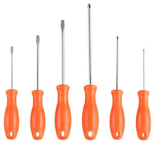 Skrutrekkersett, 6 deler