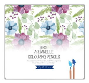 Akvarellpennor Sense 24-pack