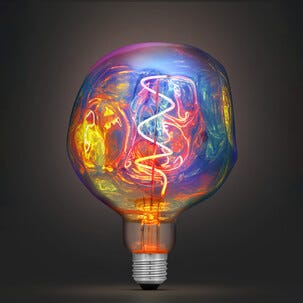 Rainbow LED-lampa E27 2,2 W, 125 mm