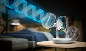 Philips CX2050/00 bordsfläkt tyst och liten, 24 W