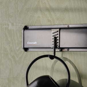 Redskapskrok till Cocraft förvaringsskena, 4 x 6 cm, 2-pack