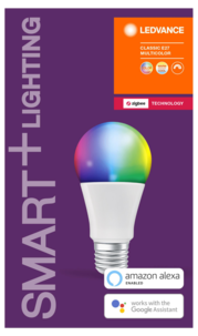 Ledvance Smart+ Normalpære RGBW, 800 lm, 10 W