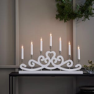 Markslöjd Nightfall adventsljusstake trä, 7-armad