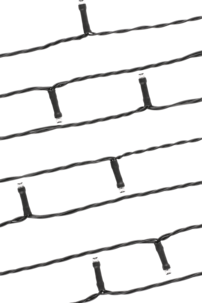 LED ljusslinga med svart kabel utomhus / inomhus, Northlight