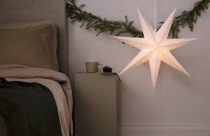 Batteridrevet LED-lys til adventsstjerne