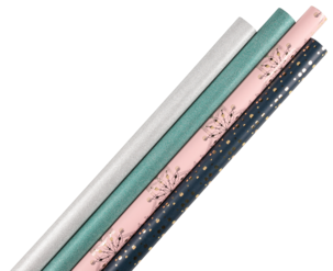 Joulupaperi, metallinhohtoinen ja foliopainatus, 3 m x 70 cm