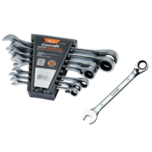 Cocraft spärrnyckelsats 8-19 mm, 8 delar