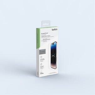 Belkin ScreenForce UltraGlass Anti-Microbial, skjermbeskytter for iPhone 14 Pro Max