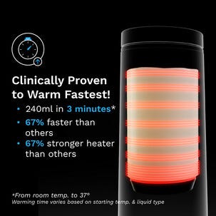 Baby Brezza Superfast Portable Warmer flaskvärmare, svart