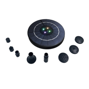 Aurinkokennolla toimiva suihkulähde, RGB, puutarhaan, 16 cm