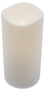 Blockljus LED med timer utomhus, vitt, Northlight