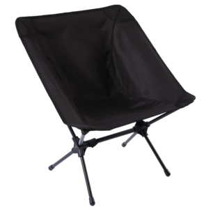Hopfällbar campingstol ultralätt, svart