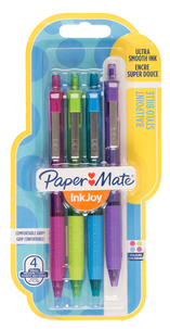 Kulspetspennor Paper Mate InkJoy 300RT pastell, 4-pack