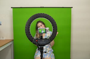 Streamplify Green Screen Lift Vihreä taustakangas