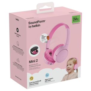 Belkin SoundForm Mini 2 barnehodetelefoner, trådløse, fra 3 år