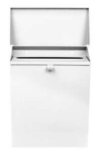 Låsbar brevlåda av galvaniserad plåt, 27 x 34 cm