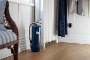 Housegard Design pulversläckare 55A, blå/silver, 6 kg