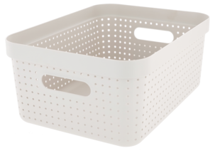 Oppbevaringskurv Neat beige, resirkulert plast