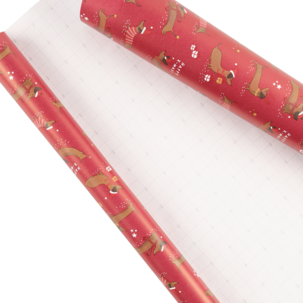 Julepapir med julemotiv 70 cm x 4 m