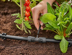 Gardena T-kobling 1/2-toms til 3/16-toms, 5-pakning